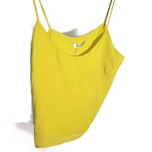 Wild Honey Neon Yellow Sz S crop top tank top